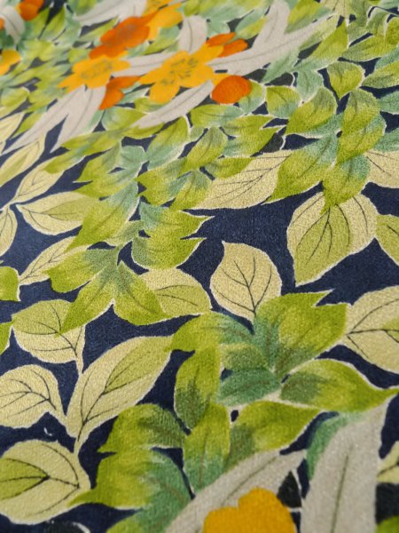 Photo18: CO0319D KOMON dyed (Grade A) and FUKURO NAGOYA Obi (Grade A) (18)