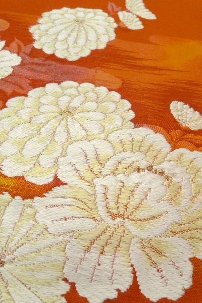 Photo27: CO0319D KOMON dyed (Grade A) and FUKURO NAGOYA Obi (Grade A) (27)