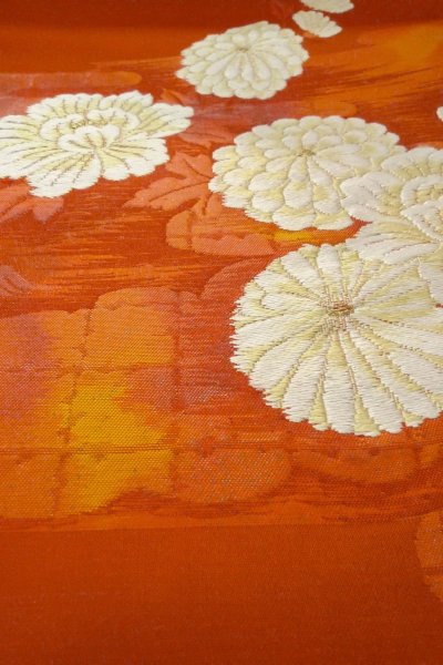 Photo29: CO0319D KOMON dyed (Grade A) and FUKURO NAGOYA Obi (Grade A) (29)