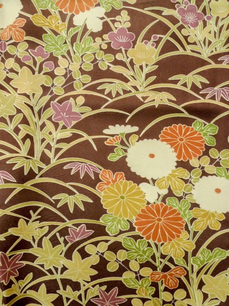 Photo13: CO0319F KOMON dyed (Grade B) and NAGOYA OBI sash (Grade C) (13)