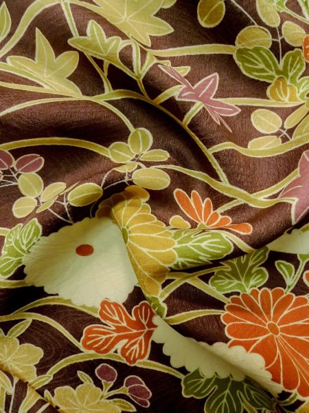 Photo20: CO0319F KOMON dyed (Grade B) and NAGOYA OBI sash (Grade C) (20)