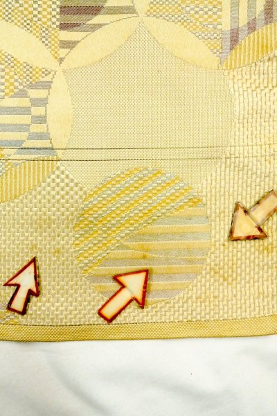 Photo30: CO0319F KOMON dyed (Grade B) and NAGOYA OBI sash (Grade C) (30)