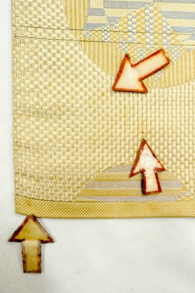 Photo31: CO0319F KOMON dyed (Grade B) and NAGOYA OBI sash (Grade C) (31)