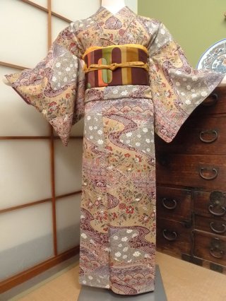 お値引き済み☆【訳あり品】日本製　高級　初着　宝船　珍色 訳あり品】日本製 高級 初着 宝船 珍色 - お宮参り用品