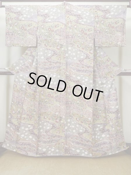 Photo6: CO0319G KOMON dyed (Grade A) and NAGOYA OBI sash (Grade B) (6)