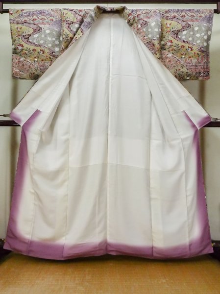 Photo7: CO0319G KOMON dyed (Grade A) and NAGOYA OBI sash (Grade B) (7)