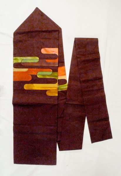 Photo8: CO0319G KOMON dyed (Grade A) and NAGOYA OBI sash (Grade B) (8)