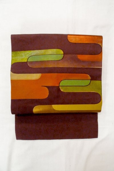 Photo9: CO0319G KOMON dyed (Grade A) and NAGOYA OBI sash (Grade B) (9)