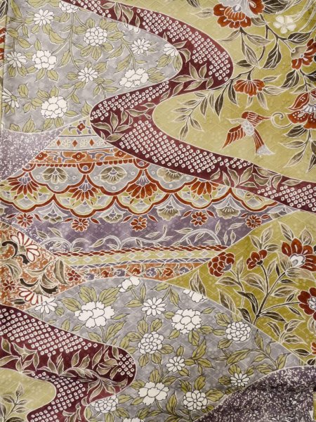 Photo12: CO0319G KOMON dyed (Grade A) and NAGOYA OBI sash (Grade B) (12)