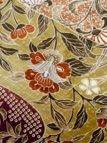 Photo14: CO0319G KOMON dyed (Grade A) and NAGOYA OBI sash (Grade B) (14)