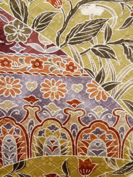 Photo16: CO0319G KOMON dyed (Grade A) and NAGOYA OBI sash (Grade B) (16)