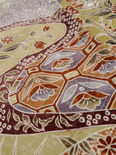 Photo18: CO0319G KOMON dyed (Grade A) and NAGOYA OBI sash (Grade B) (18)