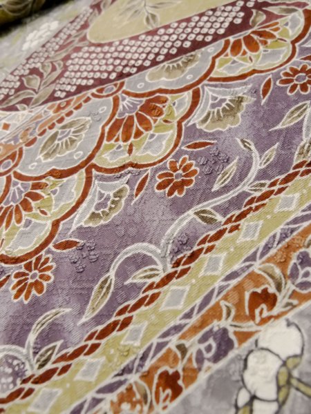 Photo20: CO0319G KOMON dyed (Grade A) and NAGOYA OBI sash (Grade B) (20)