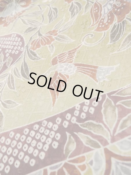 Photo21: CO0319G KOMON dyed (Grade A) and NAGOYA OBI sash (Grade B) (21)