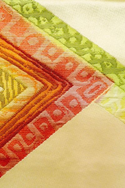 Photo27: CO0319J KOMON dyed (Grade A) and NAGOYA OBI sash (Grade B) (27)