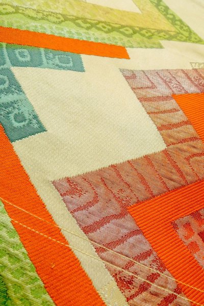 Photo29: CO0319J KOMON dyed (Grade A) and NAGOYA OBI sash (Grade B) (29)