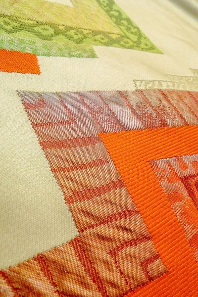 Photo30: CO0319J KOMON dyed (Grade A) and NAGOYA OBI sash (Grade B) (30)