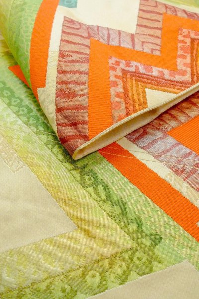 Photo31: CO0319J KOMON dyed (Grade A) and NAGOYA OBI sash (Grade B) (31)