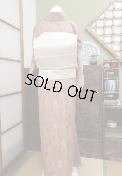 Photo3: CS0601A KOMON dyed (Grade A) and FUKURO OBI sash (Grade B) (3)