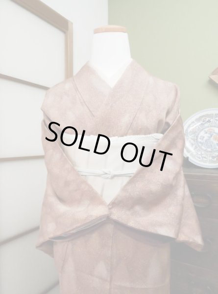 Photo4: CS0601A KOMON dyed (Grade A) and FUKURO OBI sash (Grade B) (4)