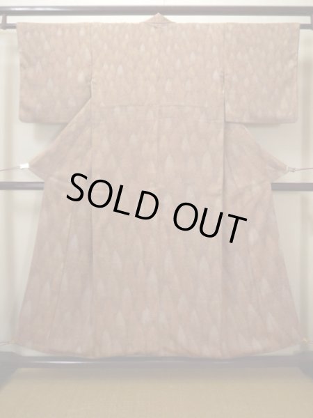 Photo11: CS0601A KOMON dyed (Grade A) and FUKURO OBI sash (Grade B) (11)