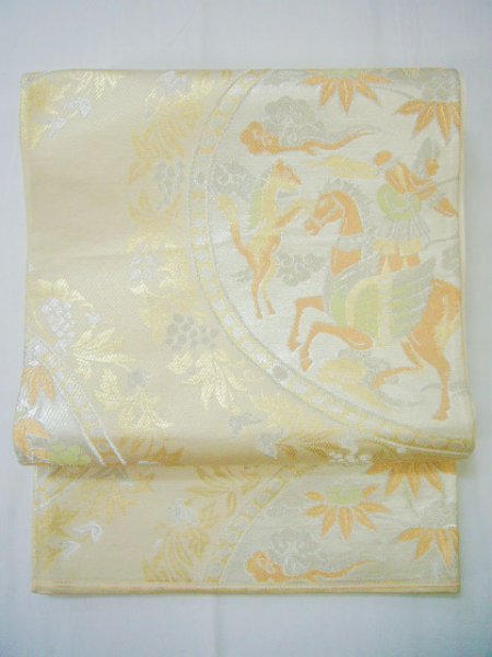 Photo26: CL0601B KOMON dyed (Grade A) and FUKURO OBI sash (Grade B) (26)