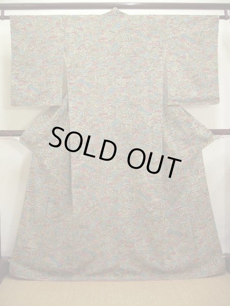 Photo11: CL0601C KOMON dyed (Grade B) and NAGOYA OBI sash (Grade C) (11)