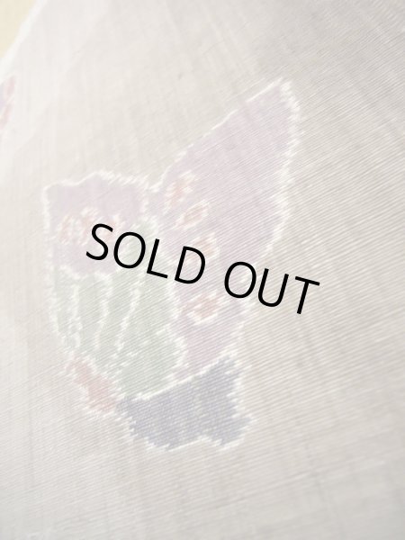 Photo27: CL0601E OSHIMA TSUMGI pongee (Grade A) and FUKURO OBI sash (Grade A) (27)