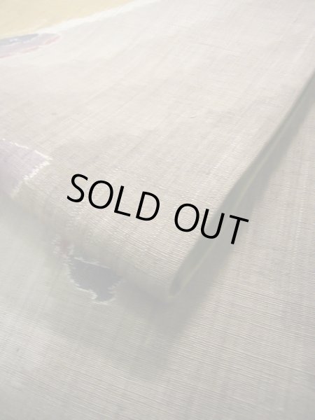 Photo29: CL0601E OSHIMA TSUMGI pongee (Grade A) and FUKURO OBI sash (Grade A) (29)