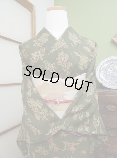 Photo3: CL0601F KOMON dyed (Grade A) and MARU OBI sash (Grade B) (3)