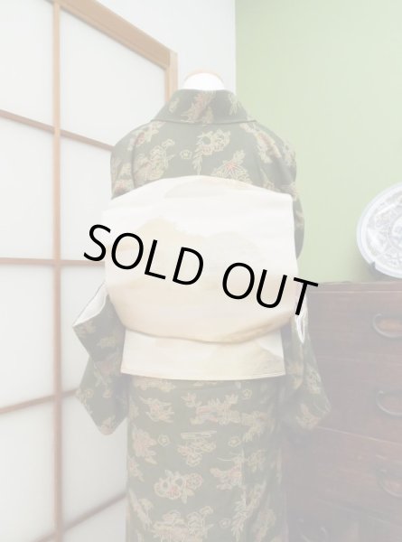 Photo5: CL0601F KOMON dyed (Grade A) and MARU OBI sash (Grade B) (5)