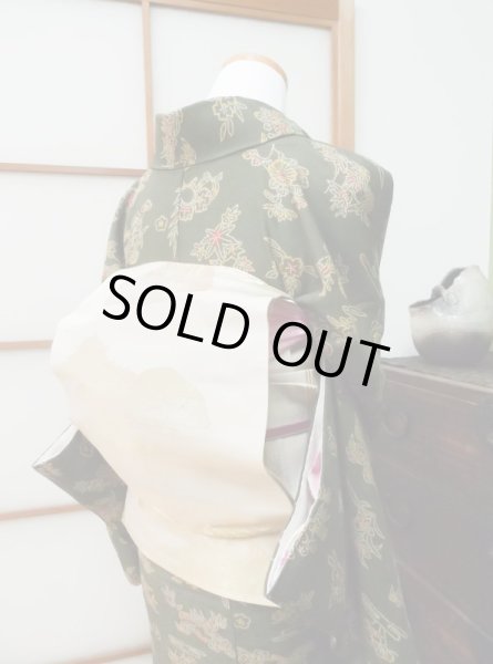 Photo6: CL0601F KOMON dyed (Grade A) and MARU OBI sash (Grade B) (6)