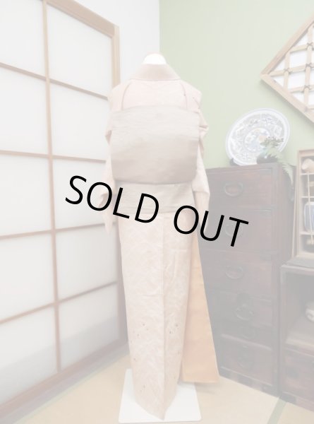 Photo2: CL0601G TSUKESAGE formal (Grade B) and FUKURO OBI sash (Grade B) (2)