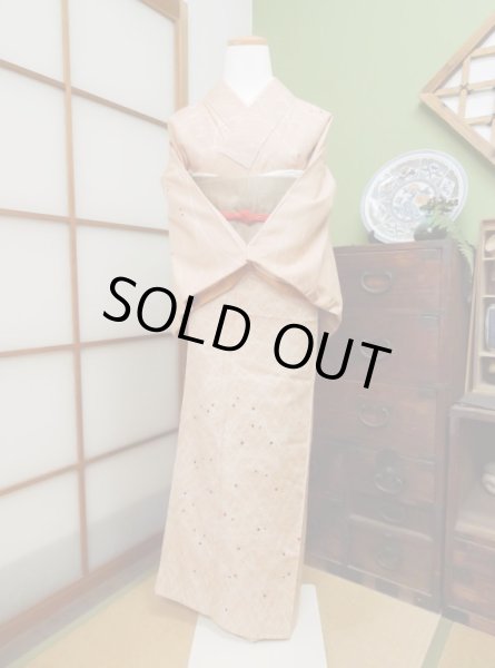 Photo3: CL0601G TSUKESAGE formal (Grade B) and FUKURO OBI sash (Grade B) (3)