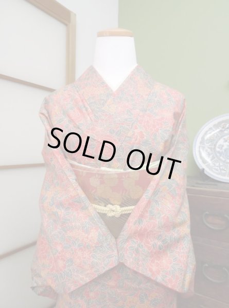 Photo5: CL0601H KOMON dyed (Grade A) and FUKURO OBI sash (Grade B) (5)