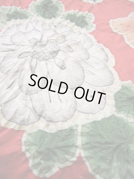 Photo10: Mint F0210A Vintage Japanese Kimono  Bright Navy Blue KAKESHITA under Uchikake Chrysanthemum Silk.  (Grade A) (10)