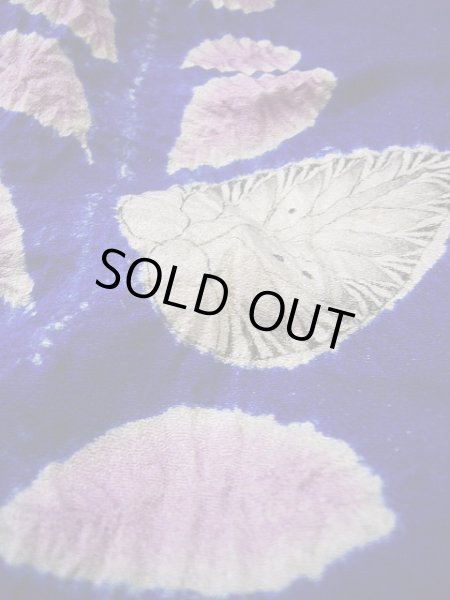 Photo12: Mint F0210A Vintage Japanese Kimono  Bright Navy Blue KAKESHITA under Uchikake Chrysanthemum Silk.  (Grade A) (12)