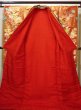 Photo4: F0210N Vintage Japanese Kimono   Red UCHIKAKE Wedding Flower Silk. (Grade B) (4)