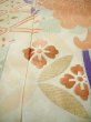 Photo21: F0530A Vintage Japanese Kimono  Dark Wisteria FURISODE long-sleeved Folding fan Silk.  (Grade C) (21)