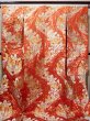 Photo1: Mint F1202B Used Japanese Kimono  Deep Orange UCHIKAKE Wedding by Silk. Flower  (Grade A) (1)