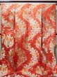 Photo2: Mint F1202B Used Japanese Kimono  Deep Orange UCHIKAKE Wedding by Silk. Flower  (Grade A) (2)