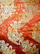 Photo6: Mint F1202B Used Japanese Kimono  Deep Orange UCHIKAKE Wedding by Silk. Flower  (Grade A) (6)