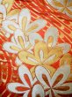 Photo7: Mint F1202B Used Japanese Kimono  Deep Orange UCHIKAKE Wedding by Silk. Flower  (Grade A) (7)