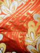 Photo9: Mint F1202B Used Japanese Kimono  Deep Orange UCHIKAKE Wedding by Silk. Flower  (Grade A) (9)