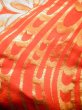 Photo12: Mint F1202B Used Japanese Kimono  Deep Orange UCHIKAKE Wedding by Silk. Flower  (Grade A) (12)