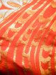 Photo12: Mint F1202B Used Japanese Kimono  Deep Orange UCHIKAKE Wedding by Silk. Flower  (Grade A) (12)