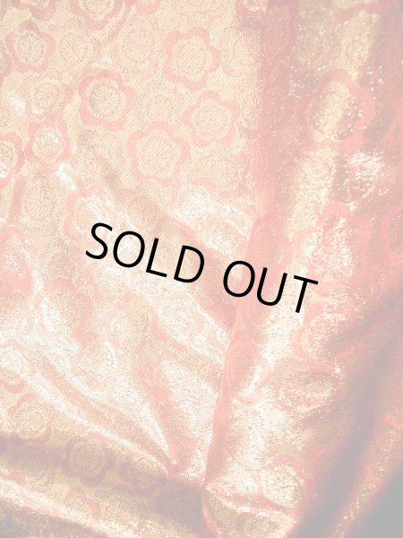 Photo13: Mint F1202B Used Japanese Kimono  Deep Orange UCHIKAKE Wedding by Silk. Flower  (Grade A) (13)