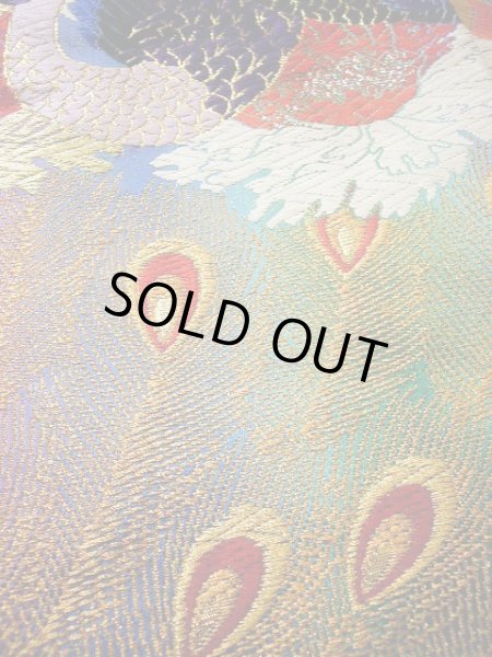 Photo20: Mint F1202C Used Japanese Kimono  Shiny Purple UCHIKAKE Wedding by Silk. Peacock  (Grade A+) (20)