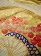 Photo12: F1202E Used Japanese Kimono  Light Beige UCHIKAKE Wedding by Silk. Folding fan  (Grade A) (12)