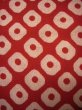 Photo4: G0415Q Used Japanese Kimono   Red JUBAN undergarment by Silk. Dapple pattern, for Kids, KINSHA CHIRIMEN crape (Grade B) (4)